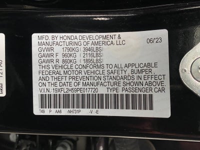 2023 Honda Civic Hatchback LX CVT