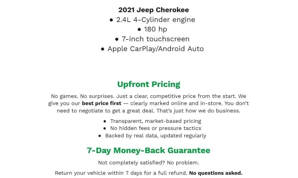 2021 Jeep Cherokee Latitude 4x4