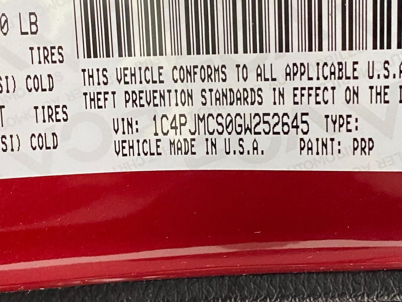 2016 Jeep Cherokee 4WD 4dr Latitude