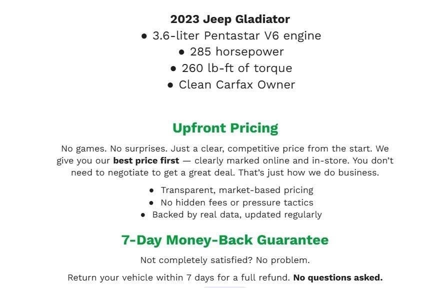 2023 Jeep Gladiator Mojave 4x4