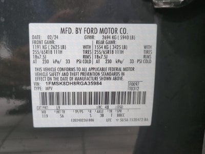 2024 Ford Explorer XLT 4WD