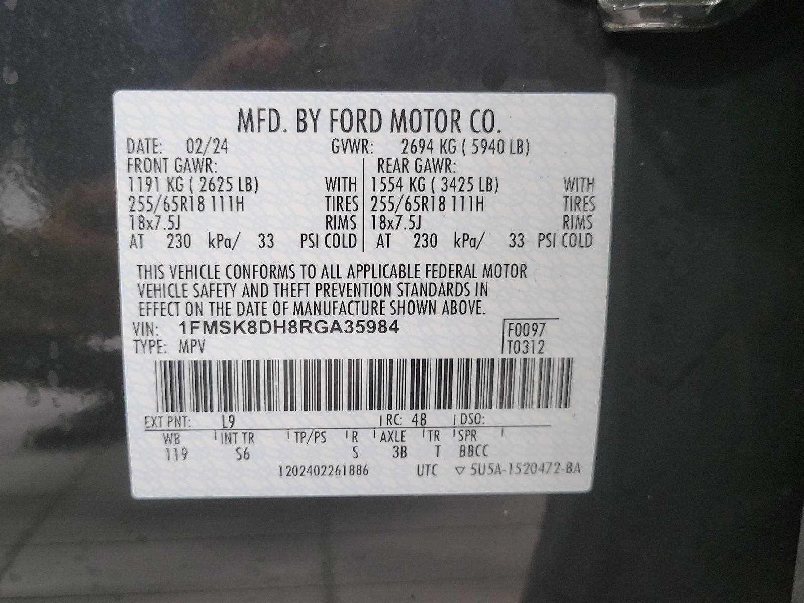 2024 Ford Explorer XLT 4WD