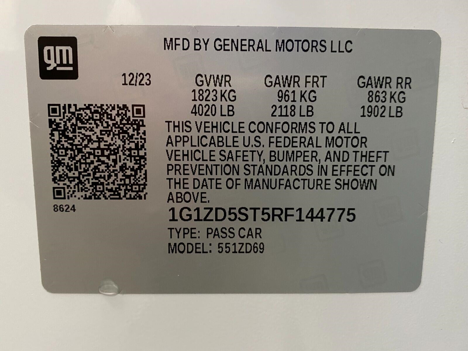 2024 Chevrolet Malibu 4dr Sdn 1LT