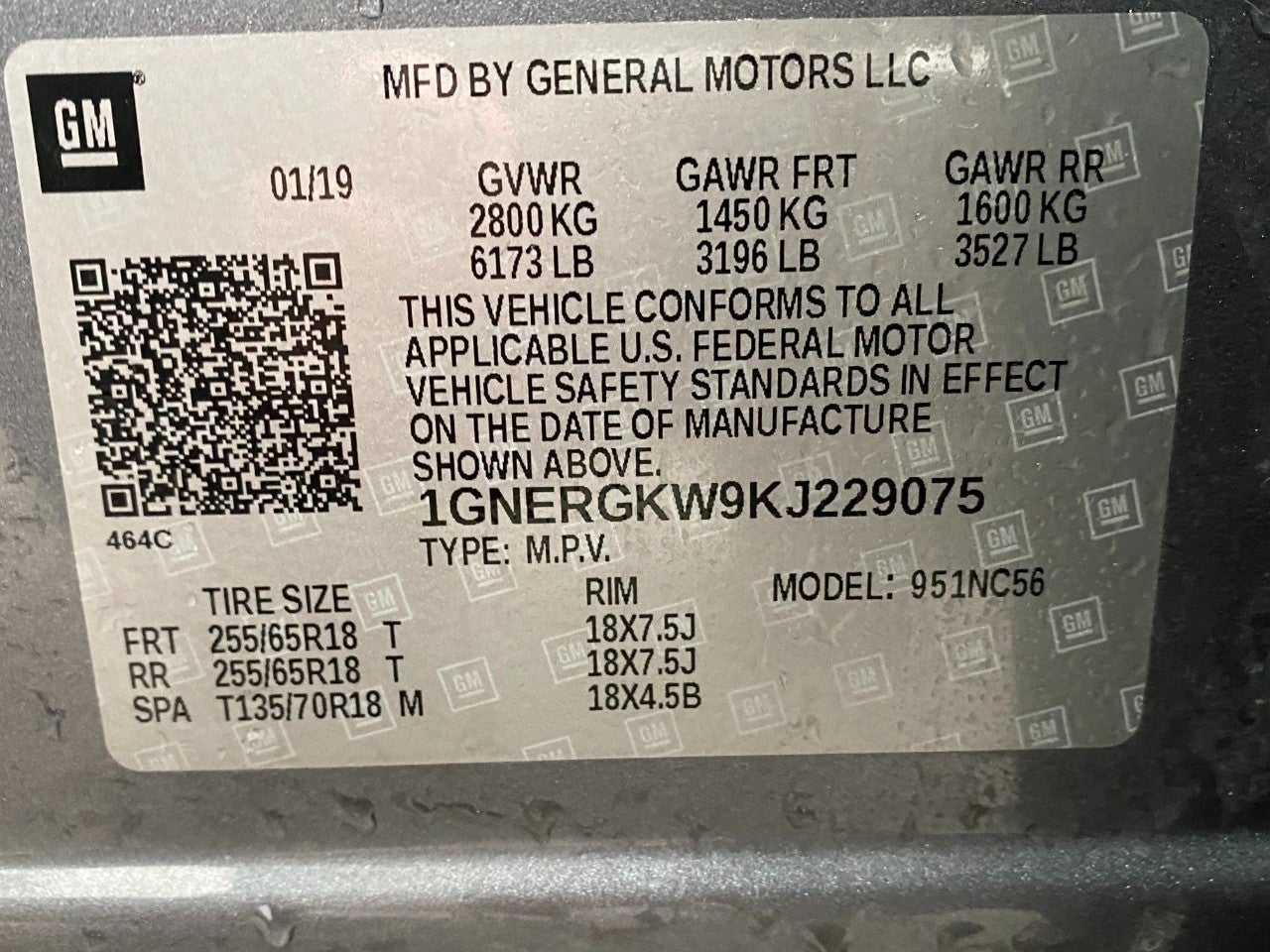 2019 Chevrolet Traverse FWD 4dr LT Cloth w/1LT