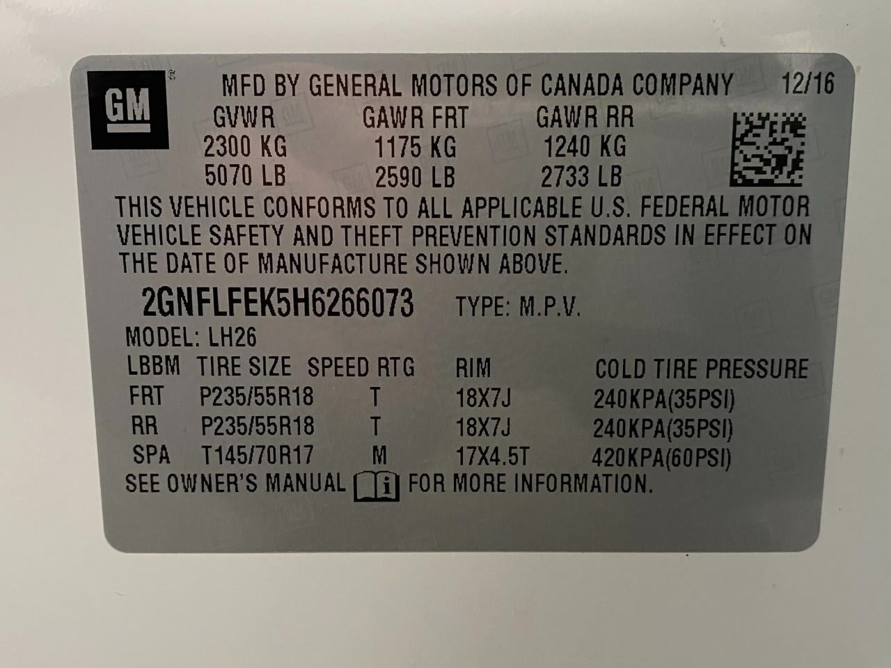 2017 Chevrolet Equinox AWD 4dr LT w/1LT