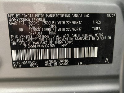 2022 Toyota RAV4 Hybrid XLE AWD