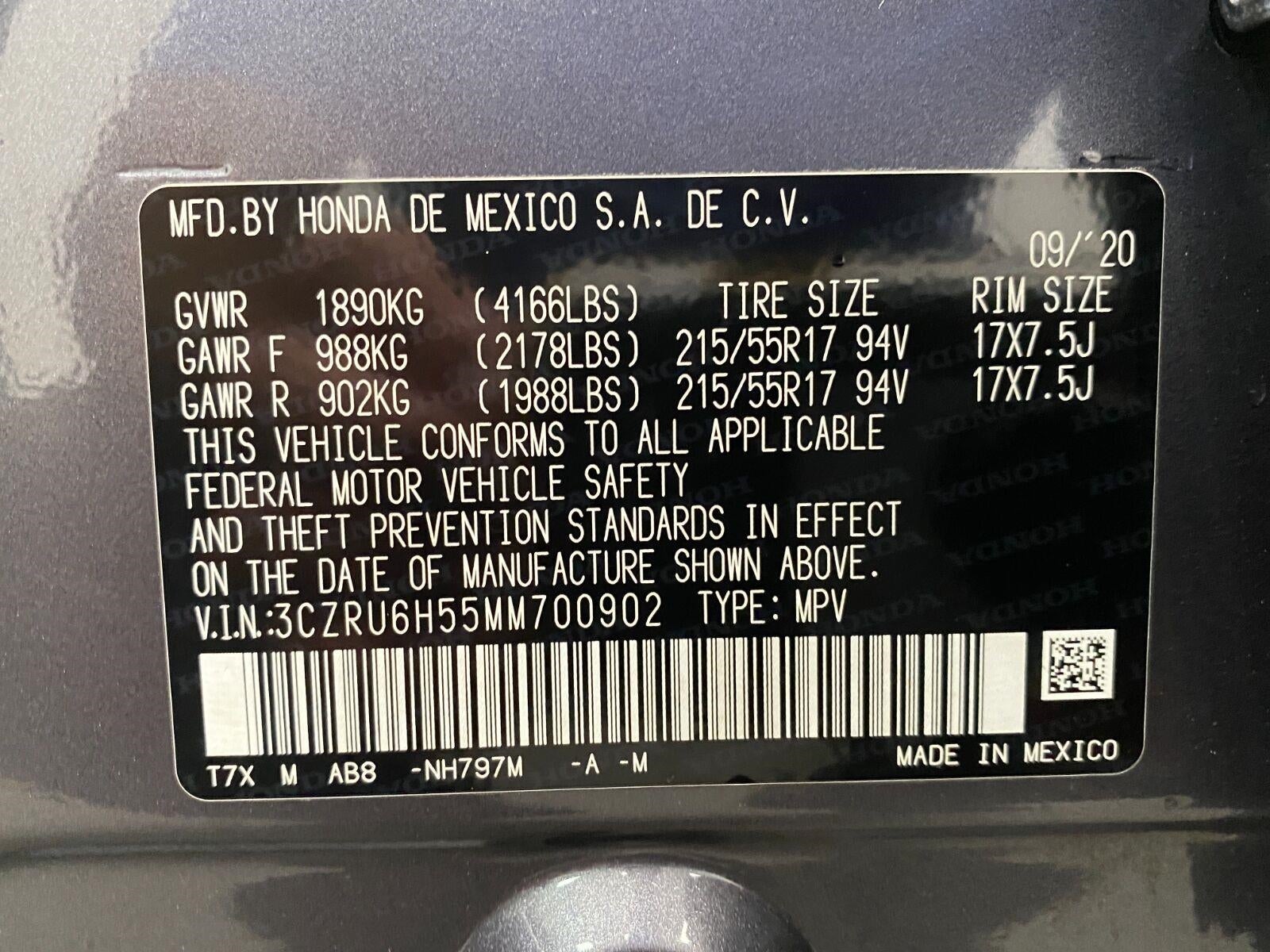 2021 Honda HR-V EX AWD CVT