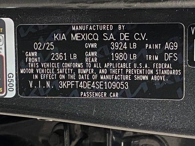2025 Kia K4 LXS FWD