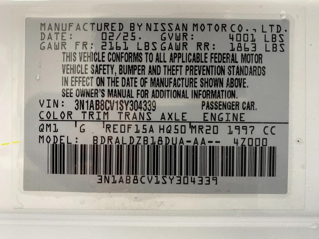 2025 Nissan Sentra SV CVT