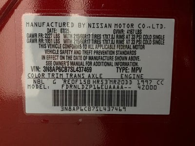 2025 Nissan Kicks SV AWD