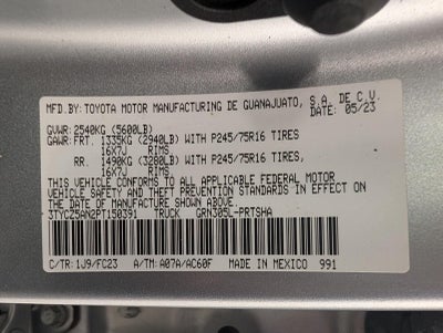 2023 Toyota Tacoma 4WD SR5 Double Cab 5' Bed V6 AT