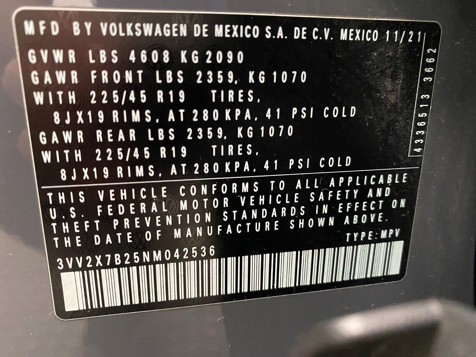 2022 Volkswagen Taos SEL 4MOTION