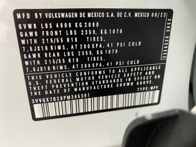 2023 Volkswagen Taos S 4MOTION
