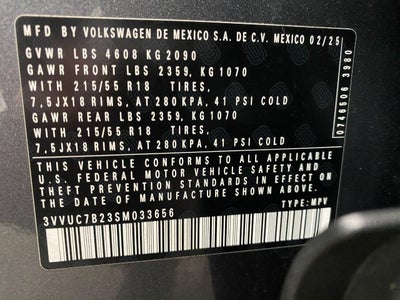 2025 Volkswagen Taos SE 4MOTION