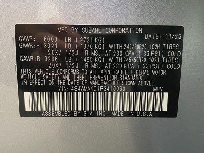 2024 Subaru Ascent Onyx Edition Limited 7-Passenger
