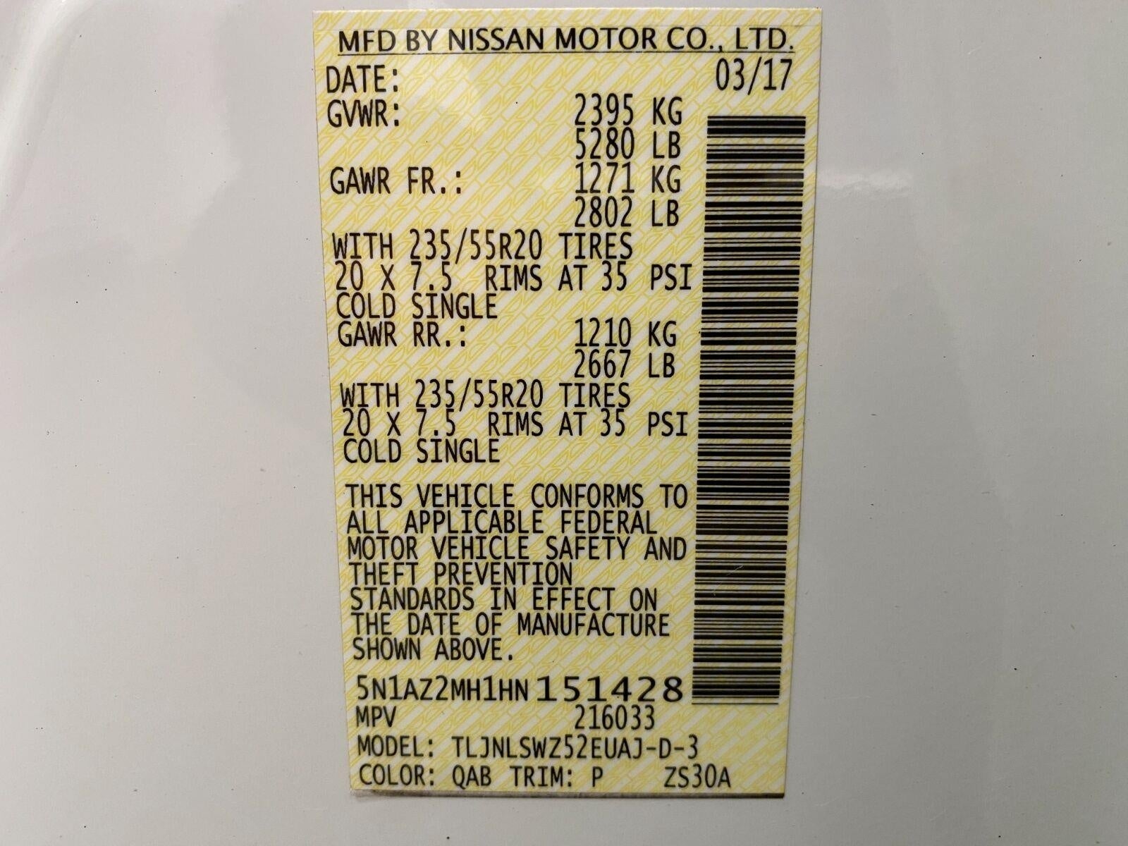 2017 Nissan Murano AWD Platinum