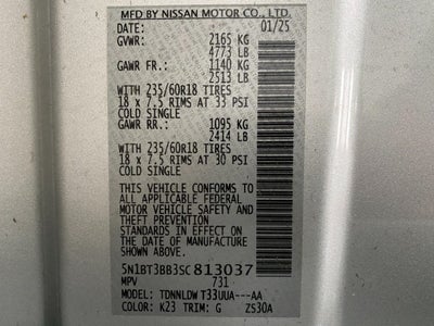 2025 Nissan Rogue AWD SV