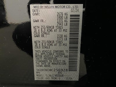 2024 Nissan Pathfinder SV 4WD