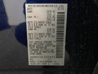 2025 Nissan Pathfinder SL 4WD