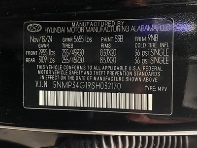 2025 Hyundai Santa Fe Hybrid Limited FWD