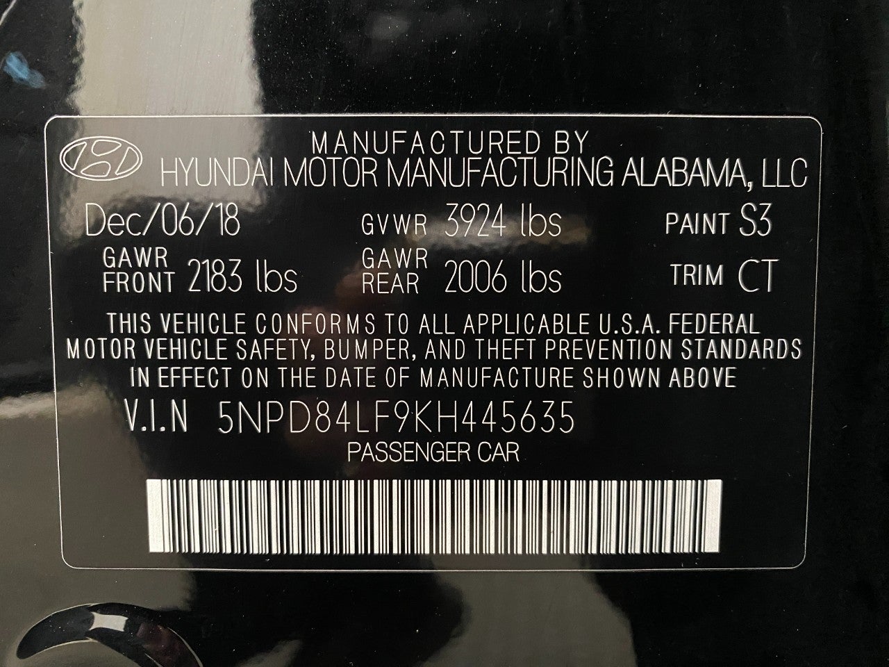 2019 Hyundai Elantra Limited Auto