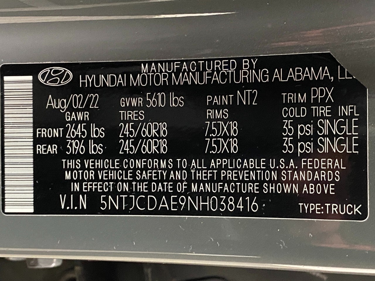 2022 Hyundai Santa Cruz SEL AWD