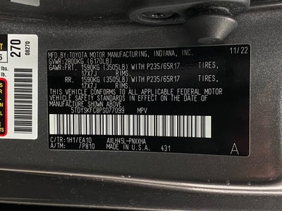 2023 Toyota Sienna XLE AWD 7-Passenger