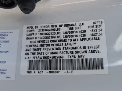 2019 Honda CR-V EX-L 2WD