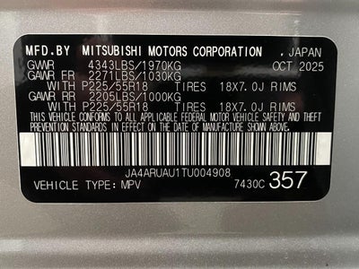 2026 Mitsubishi Outlander Sport ES 2.0 AWC