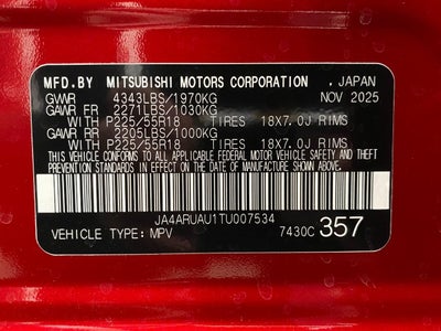 2026 Mitsubishi Outlander Sport LE 2.0 AWC