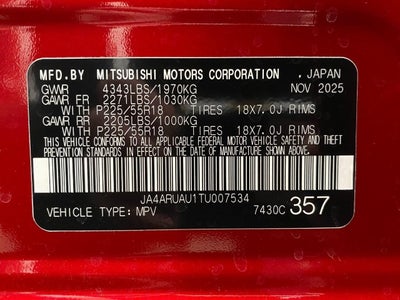 2026 Mitsubishi Outlander Sport LE 2.0 AWC