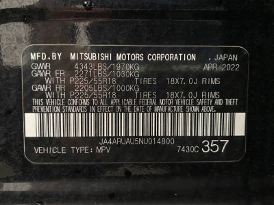 2022 Mitsubishi Outlander Sport ES 2.0 AWC CVT