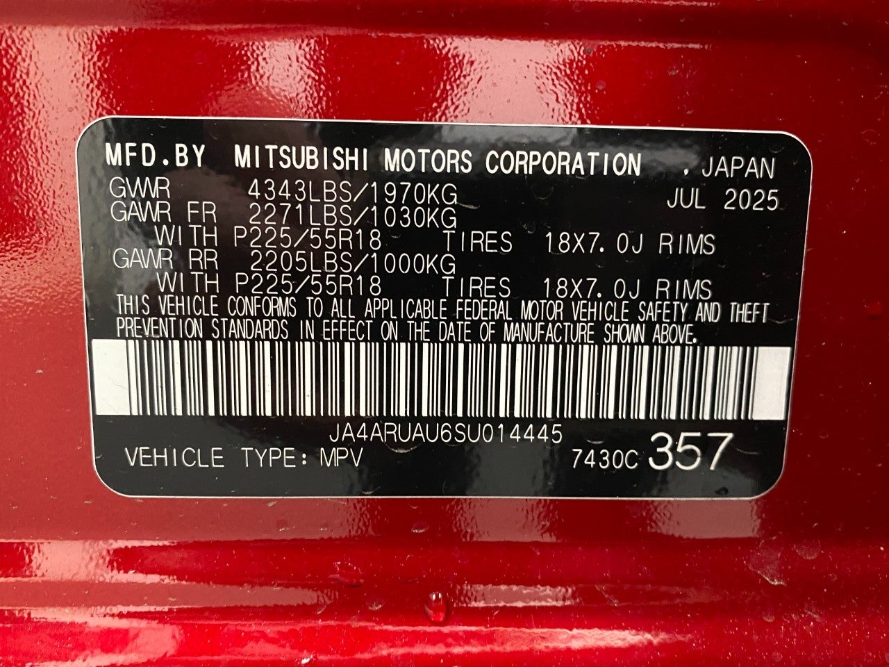 2025 Mitsubishi Outlander Sport S 2.0 AWC