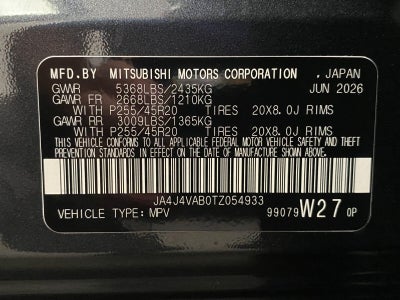2026 Mitsubishi Outlander SE S-AWC