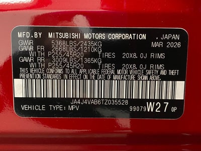 2026 Mitsubishi Outlander LE S-AWC