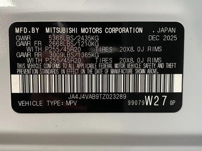 2026 Mitsubishi Outlander SE S-AWC