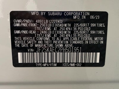 2023 Subaru Forester Premium CVT