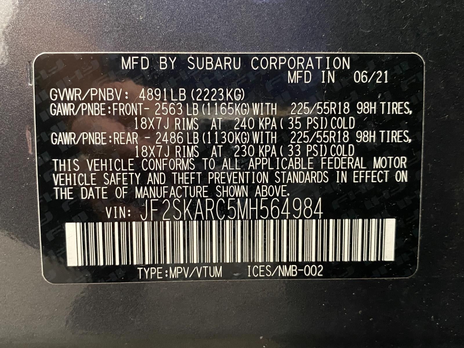 2021 Subaru Forester Sport CVT