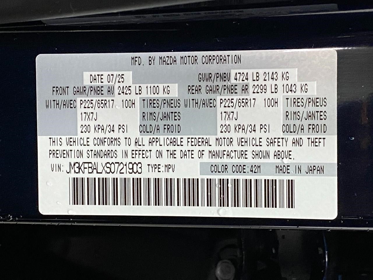 2025 Mazda Mazda CX-5 2.5 S AWD