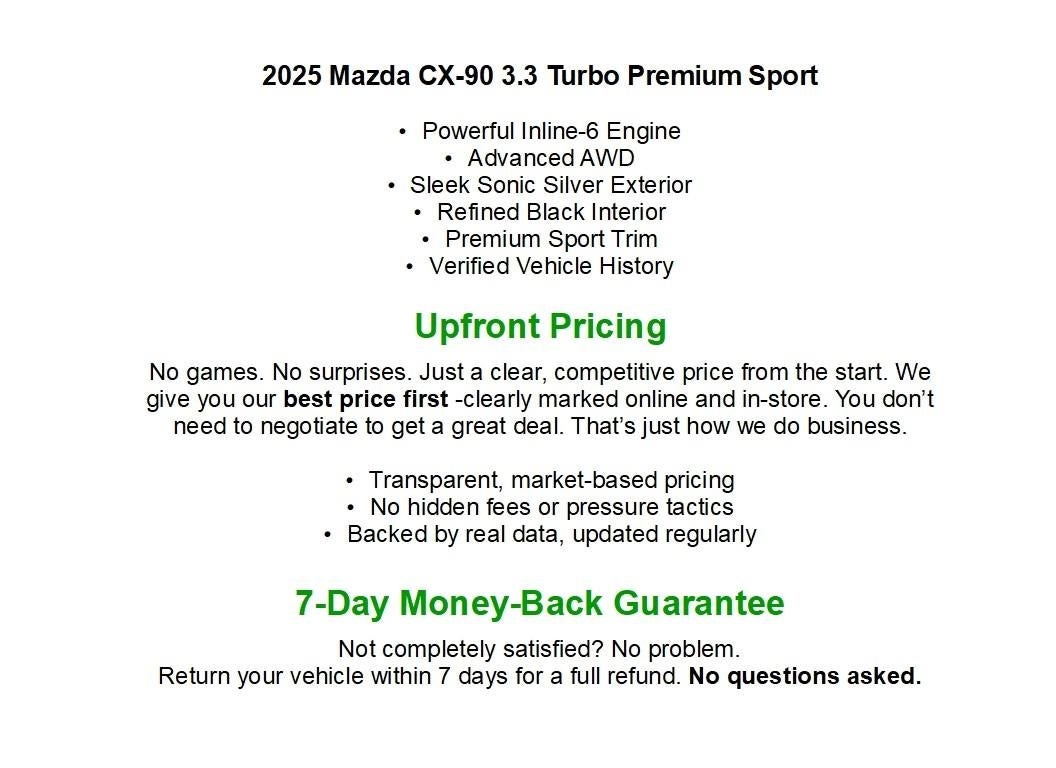 2025 Mazda Mazda CX-90 3.3 Turbo Premium Sport