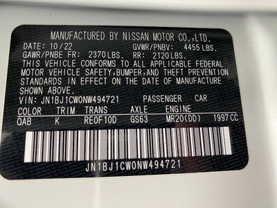 2022 Nissan Rogue Sport AWD SL