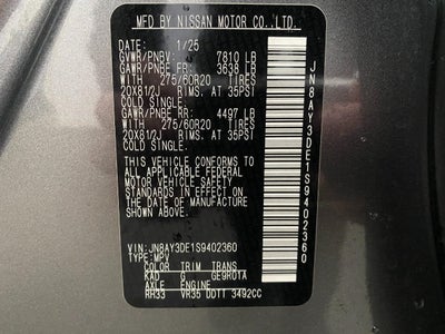 2025 Nissan Armada 4x4 PRO-4X