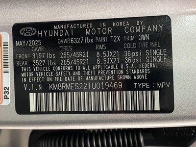 2026 Hyundai Palisade Calligraphy AWD