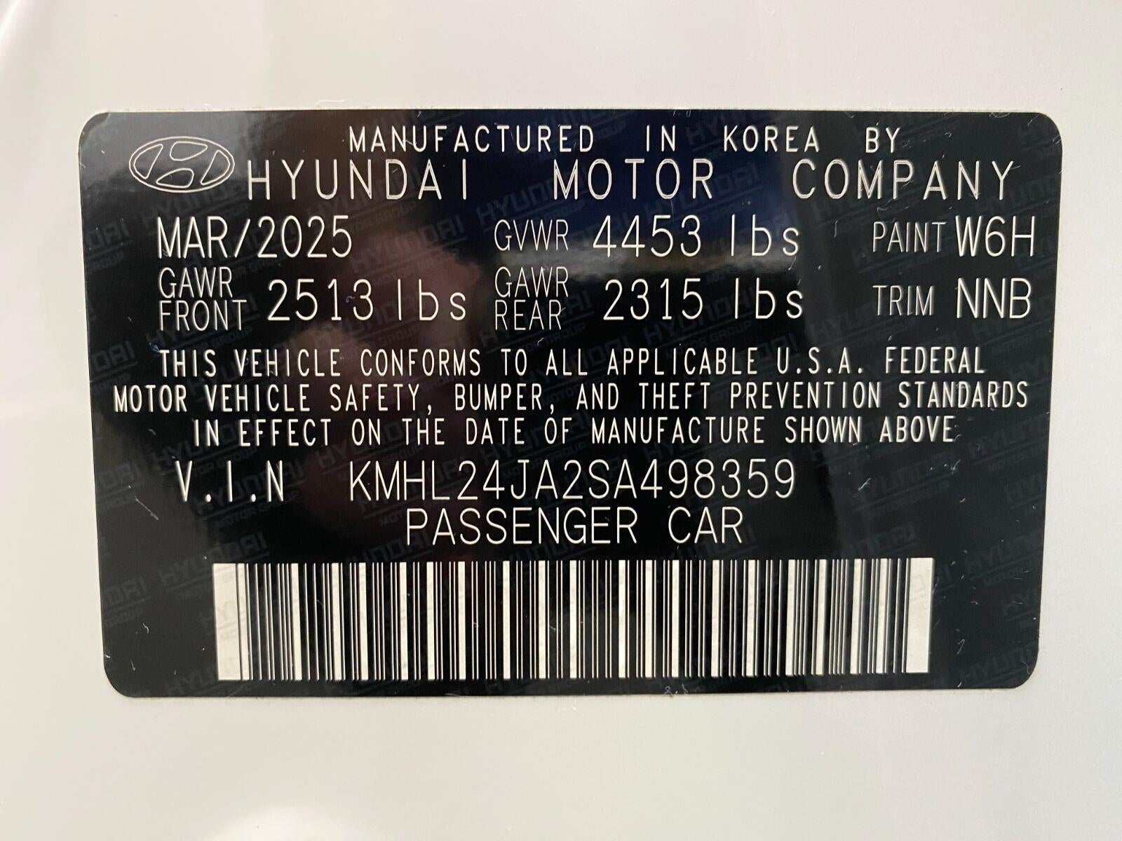 2025 Hyundai Sonata SE FWD
