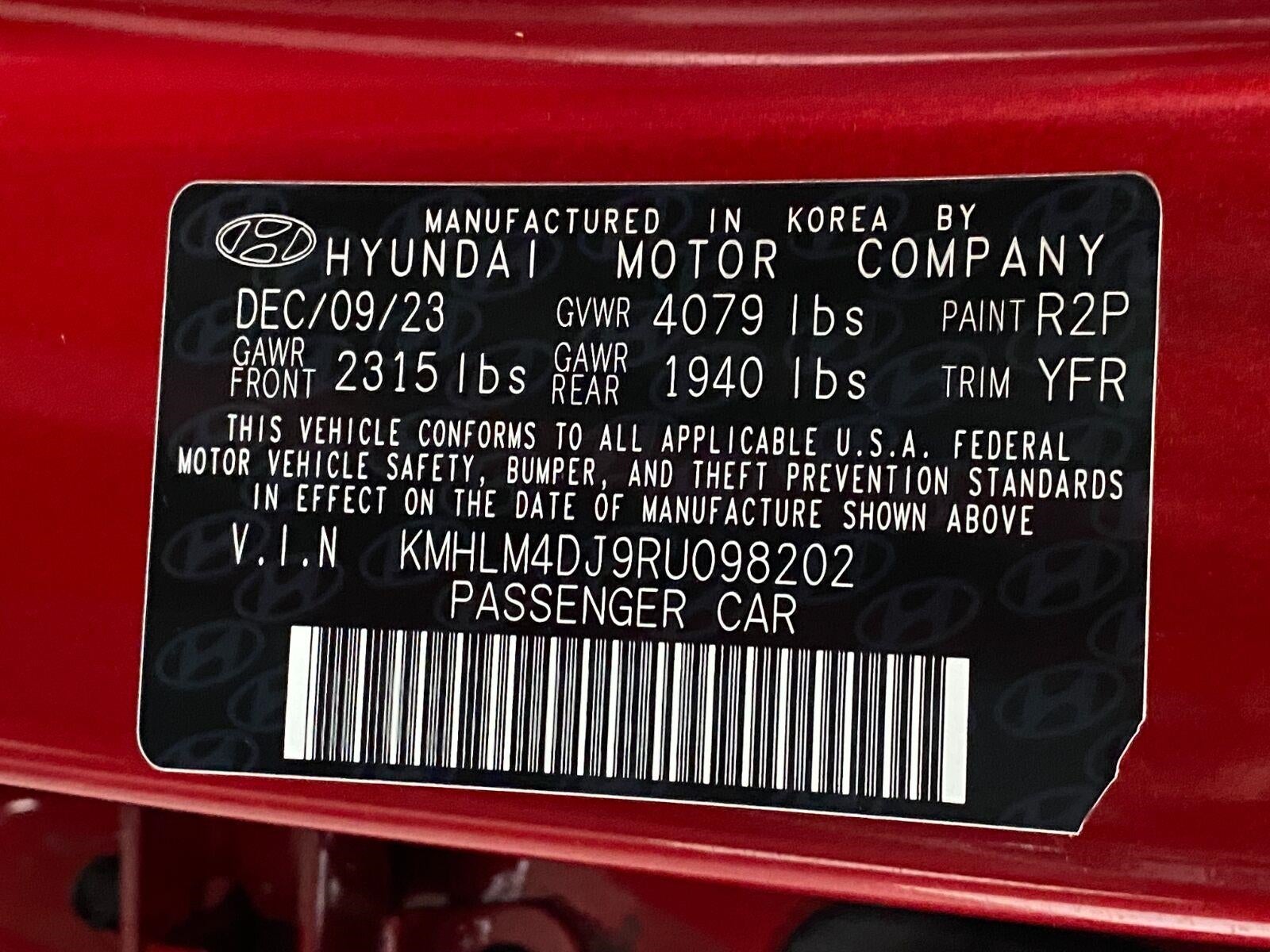 2024 Hyundai Elantra Hybrid Blue DCT